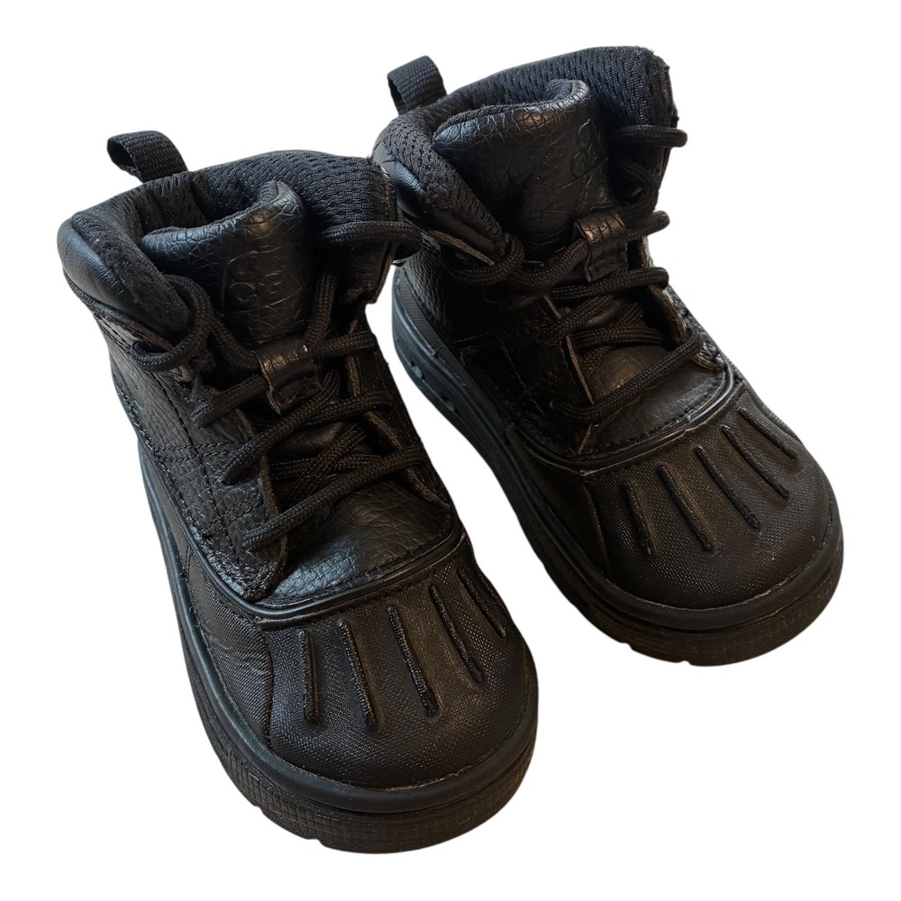 Nike Toddler ACG Woodside 2 High Boots Black Waterproof Kids Shoes